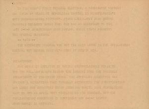 Primary view of object titled '[News Script: Election & Impeachment]'.