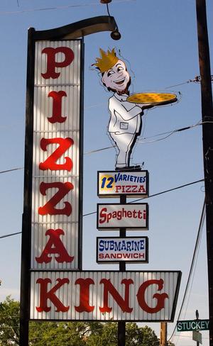 Primary view of object titled '[Pizza King: A Timeless Landmark of Flavor and Fun]'.
