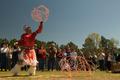 Thumbnail image of item number 1 in: '[Cultural Delight: Alabama-Coushatta Ring Performer at Pratt House]'.