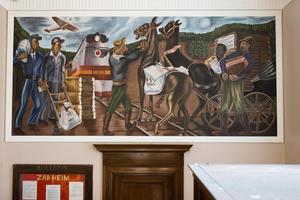 [Restored Beauty: Bernard Zakheim's Post Office Mural at Mineola Historical Museum]