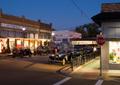 Photograph: [Winnsboro decorated street corner]