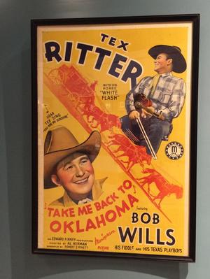 [Movie Poster: "Take Me Back to Oklahoma" starring Tex Ritter]