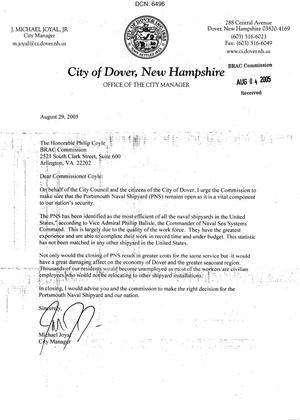 Executive Correspondence - From Michael Joyal, City Manager To Commissioners