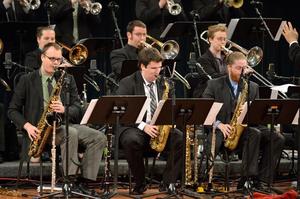 [One O'Clock Lab Band saxophones perform at Peter Erskine concert, 2]