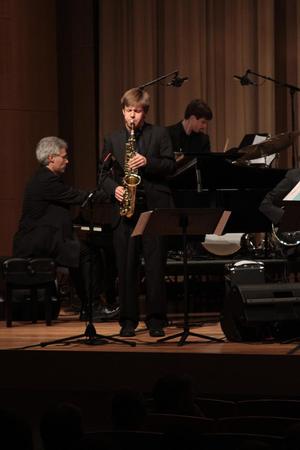 [UNT Jazz Singers rhythm section performs at Fall 2012 Concert, 2]