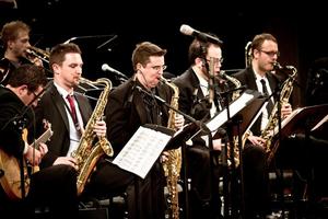 [One O'Clock Lab Band saxophones perform at 51st Annual Fall Concert, 3]