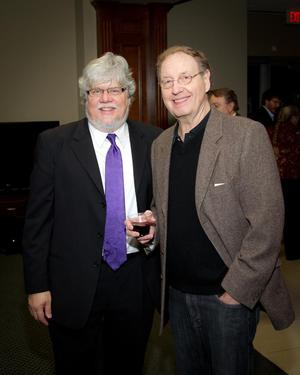 [Steve Wiest and Neil Slater at the One O'Clock Lab Band 51st Annual Fall Concert Reception]
