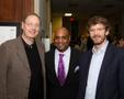 Primary view of [Neil Slater, Terell Stafford and John Murphy at the One O'Clock Lab Band 51st Annual Fall Concert Reception]