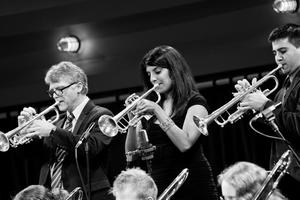 [One O'Clock Lab Band trumpets perform at 51st Annual Fall Concert, 1]
