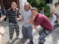 Photograph: [Chris Mike, Dave Richards, and Luke Brimhall in Thailand]