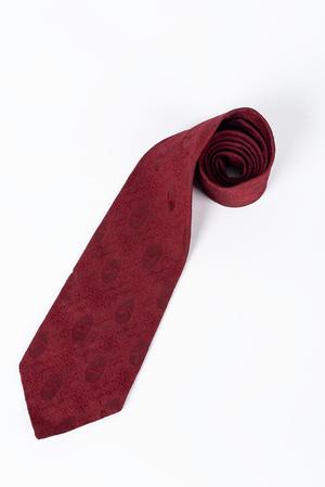 Burgundy necktie