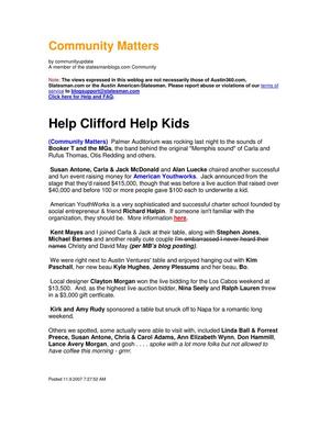 Primary view of object titled 'Help Clifford Help Kids'.