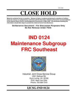 Candidate Recommendation - IND 0124 - Attachment to March 21 Infrastructure Executive Council Meeting