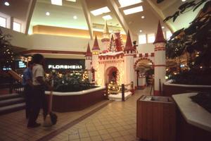 [A castle display at the Golden Triangle Mall]