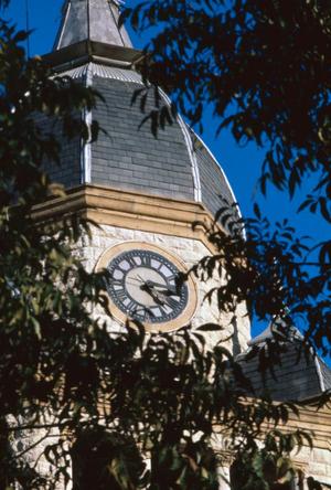 [Top portion of the Denton County Courthouse]