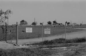 [A view of the Branch Davidian Compound, fenced-off, 2]