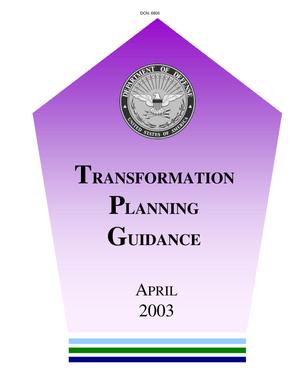 Transformation Planning Guidance April 2003