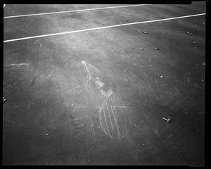 Primary view of object titled '[Tennis Court Graffiti, 2005]'.