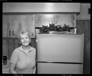 [Mom and Cats, 1987]