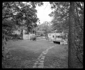 [Yard with Stone Path Camper Top, 1985]