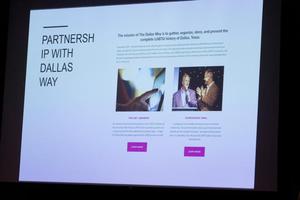 [A slide on the partnership with the Dallas Way]