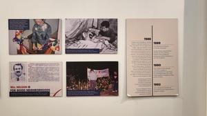 Primary view of object titled '[Materials on display from the LGBTQ archives]'.