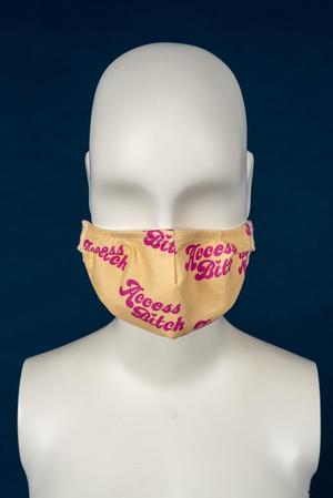 Primary view of object titled '"Access Bitch" face mask'.