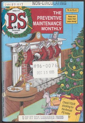 Primary view of object titled 'P.S. Magazine, Issue 517, December 1995'.