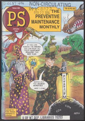 Primary view of object titled 'P.S. Magazine, Issue 494, January 1994'.