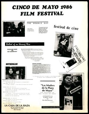 [Flyer for the Cinco De Mayo 1986 Film Festival]