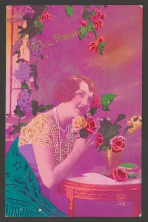 [Postcard with a love message and a woman's image]