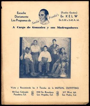 [Flyer: A Cargo de Gonzalez y sus Madrugadores]
