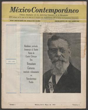 Primary view of object titled '[México Contemporáneo, Vol. 1 Num. 7]'.