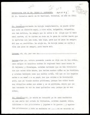 Primary view of object titled '[Transcript for an interview with Pedro J. Gonzalez, 7]'.