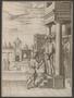 Thumbnail image of item number 1 in: '[Etching and engraving print of a man begging on a stoop]'.
