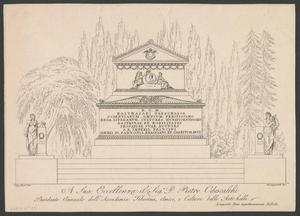 Primary view of object titled '[Etching and engraving of the burial shrine of Odeschalco]'.