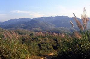 View of mountains from Akha village