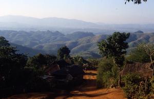 View of mountains from Akha village