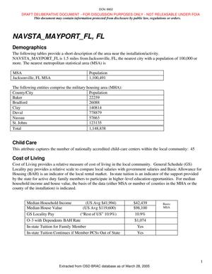 Naval Station Mayport Florida Criterion 7 DONCR-0002BR