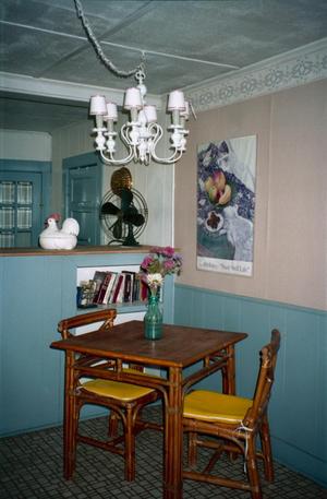 [A small breakfast table at the Guest House]