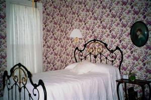 [A bedroom at the May House]