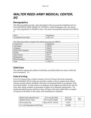 Walter Reed Army Medical Center Criterion 7 document.