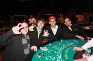 [UNT Students Pose at Poker Table]
