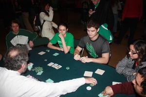 [Student Playing Poker in UNT Coliseum]