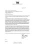 Primary view of Executive Correspondence - Letters dtd 08/04/05 to the Commissioners from Arizona State University President Michael Crow