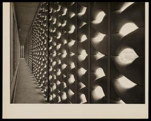 Primary view of object titled '[Abstract walls with rows of holes, 1]'.