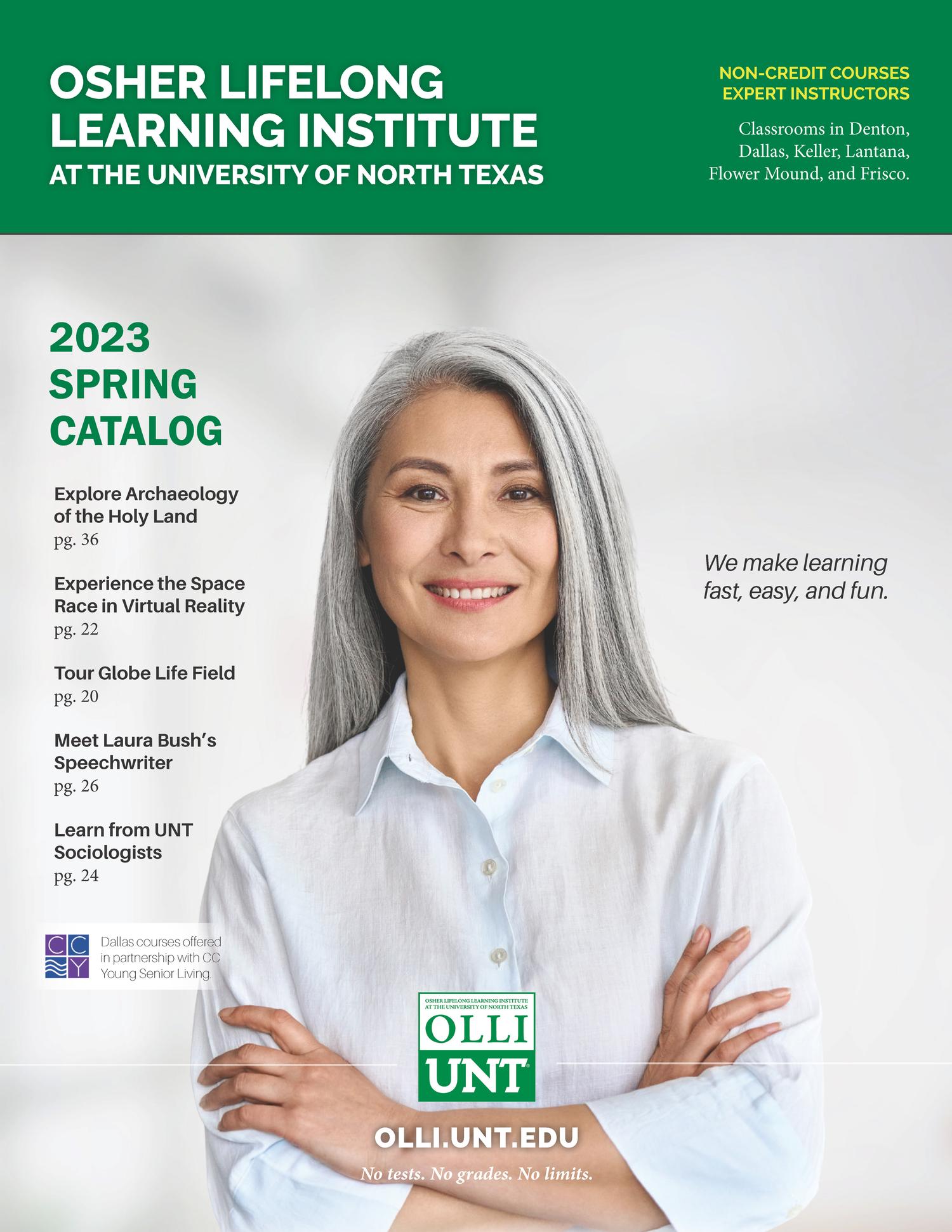 Catalog of the Osher Lifelong Learning Institute Spring 2023 UNT