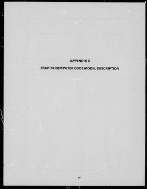Appendix C. FRAP-T4 Computer Code Model Description