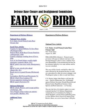 BRAC Early Bird 17 August 2005