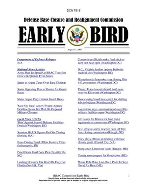 BRAC Early Bird 11 August 2005